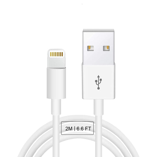 Apple Original Cable [Apple MFi Certified] Lightning to USB Cable Compatible iPhone 13/12/11 Pro Max/XS MAX/XR/XS/X/8/7/Plus/6S iPad AirPods,iPod Touch (2M/6.6FT) Original Certified - White